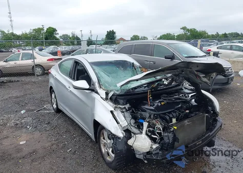 2014 Hyundai Elantra Se z USA, uszkodzony, nr VIN KMHDH4AE6EU068018